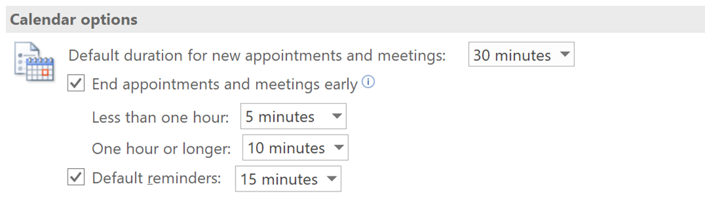 end times same as start times outlook for mac