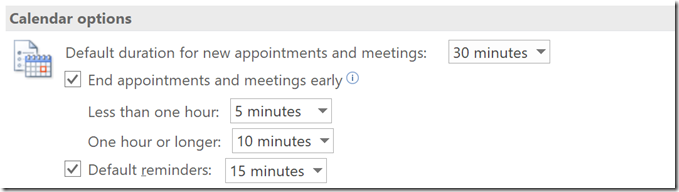 Save Time! Have All Your Meetings End Early [or start late]