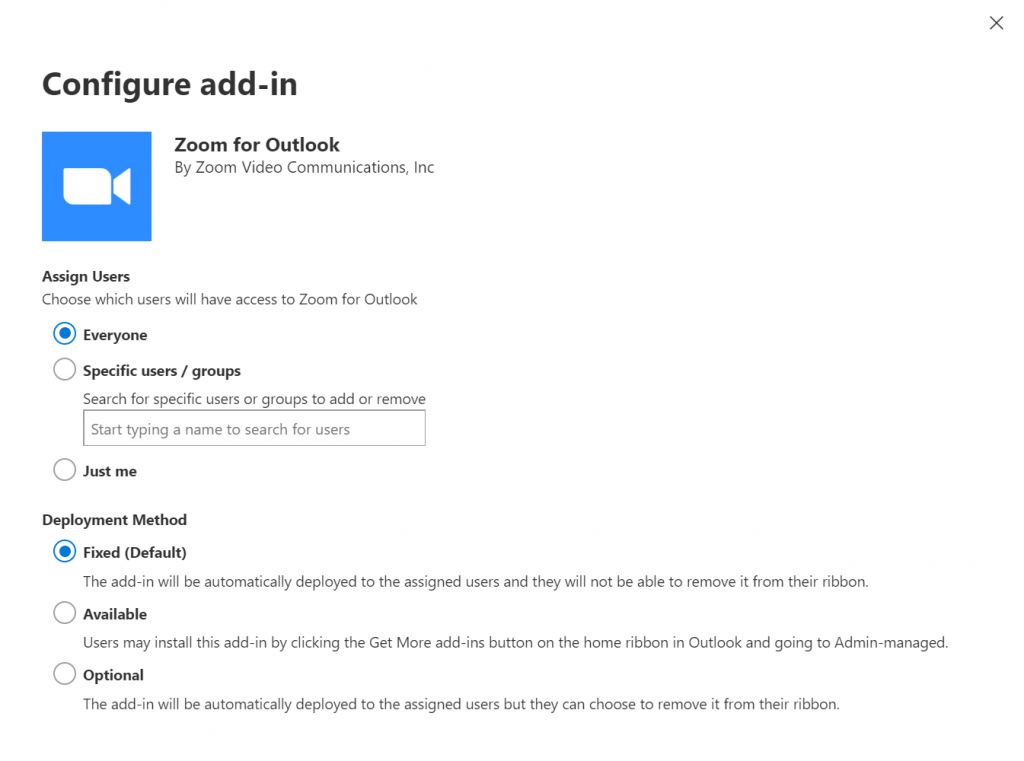 Deploying Zoom Add-In To All Outlook Users – Brian Reid – Microsoft 365